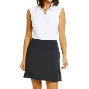 NEW IBKUL faux wrap skort in black