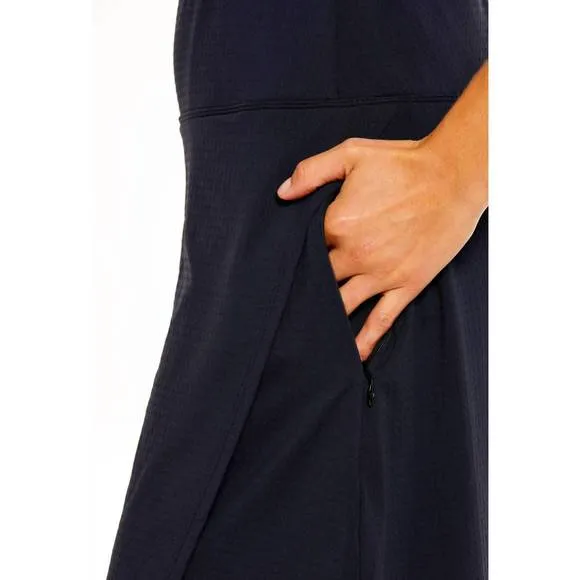 NEW IBKUL faux wrap skort in black