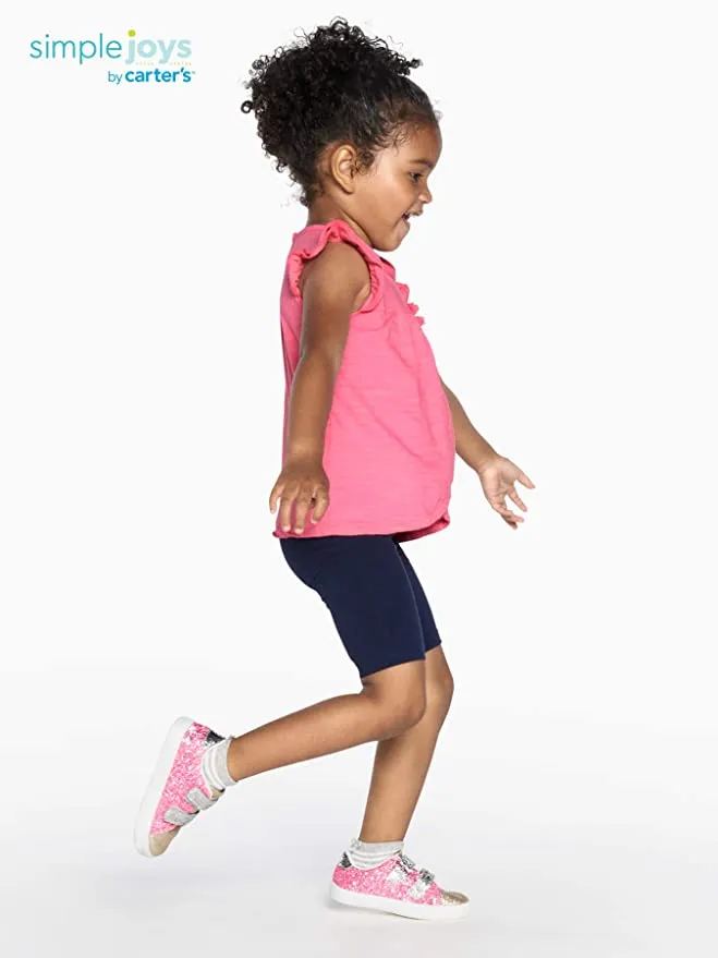 New Simple Joys by Carter's baby-girls 3-Pack Bike Shorts, sz 3T! Dark Pink, Light Pink, Navy!