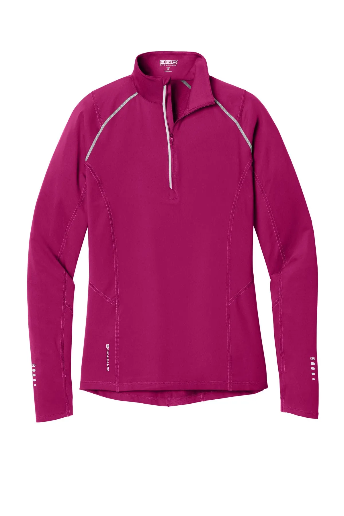 OGIO Women's Nexus 1/4-Zip Pullover. LOE335 Flush Pink