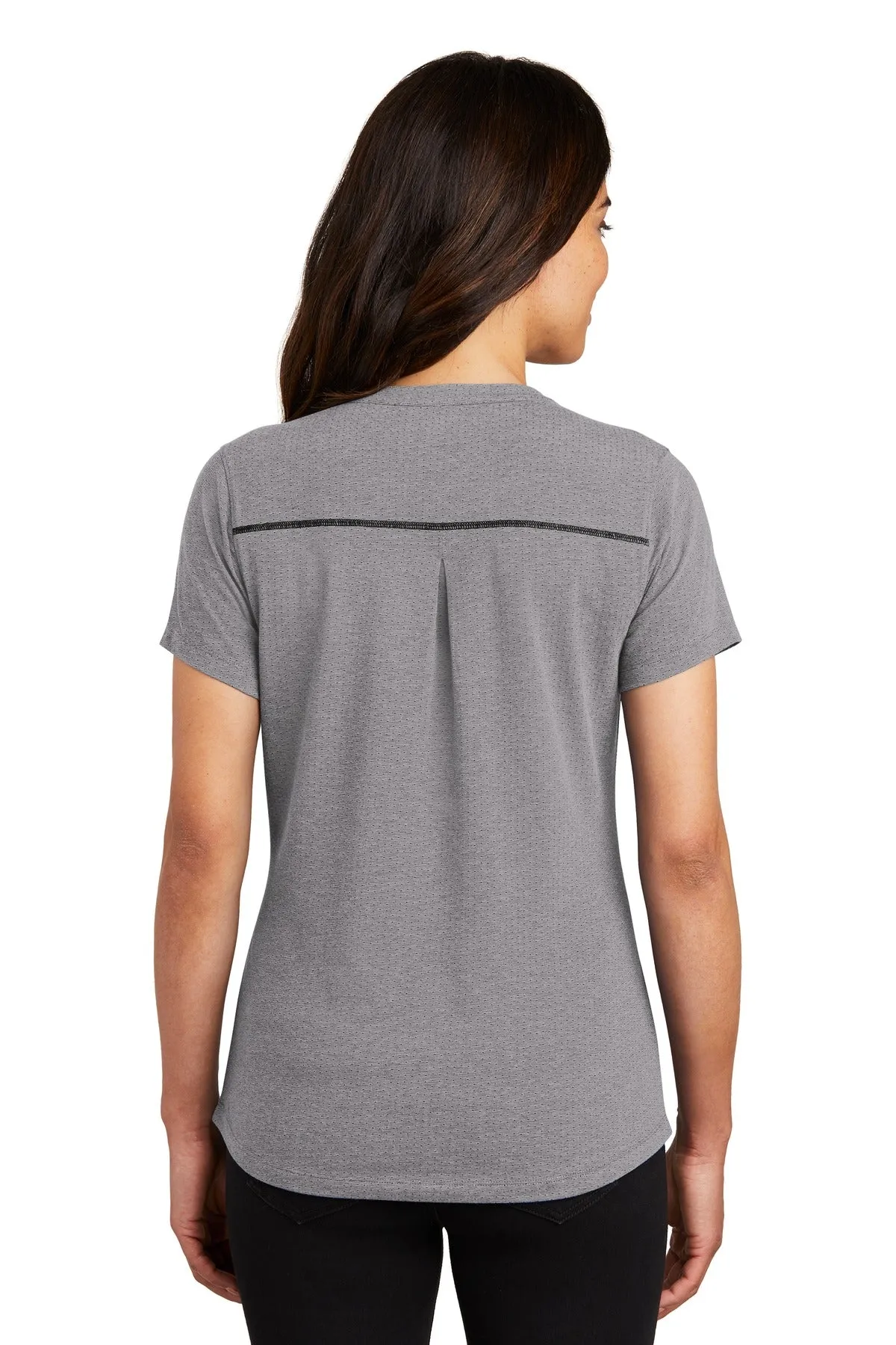 OGIO   Women's Tread Henley. LOG136 Grey Heather