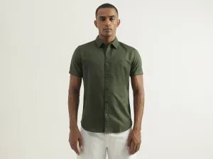 Olive Linen Shirt