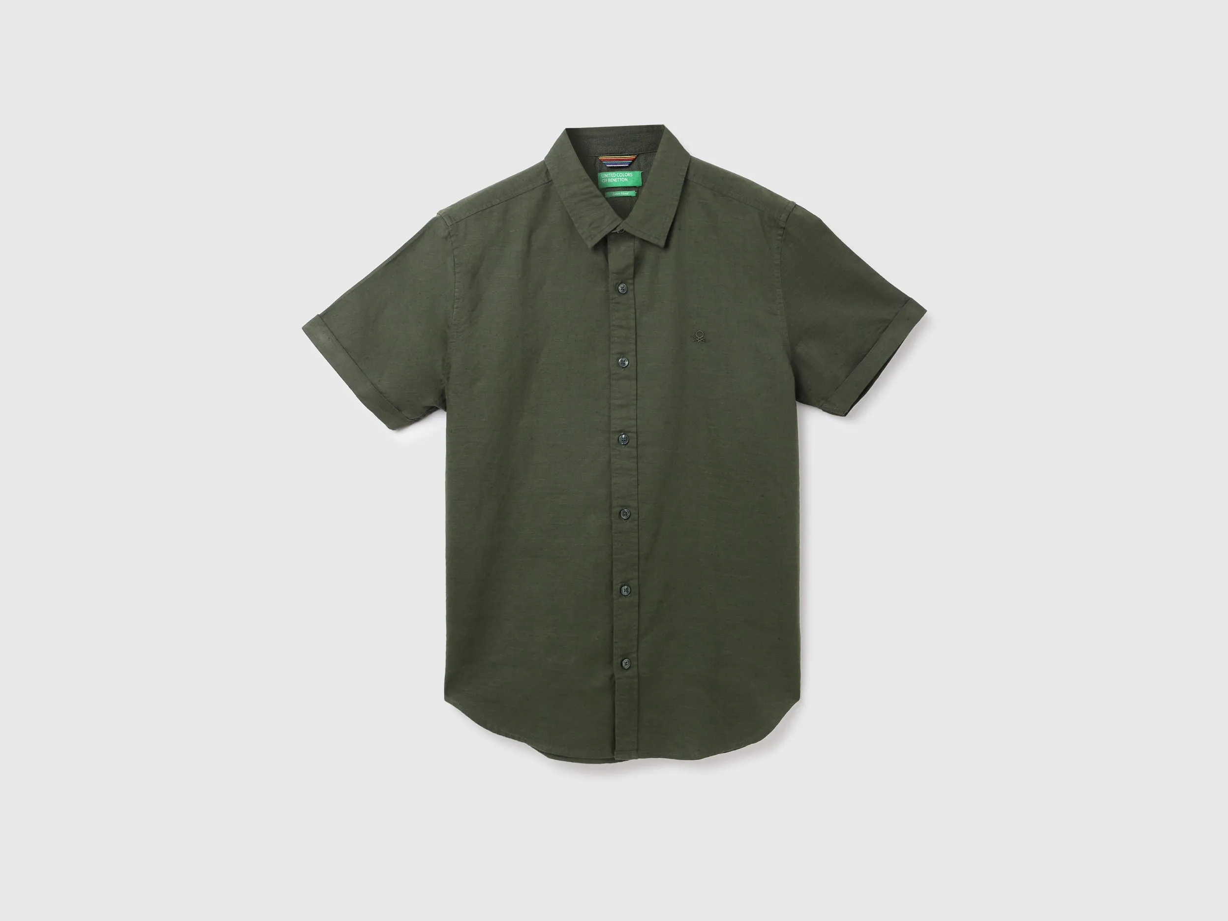 Olive Linen Shirt