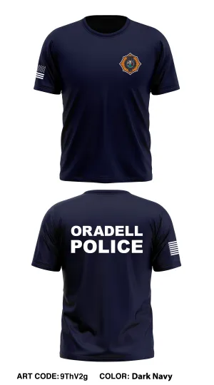 Oradell Police Core Men's SS Performance Tee - 9ThV2g