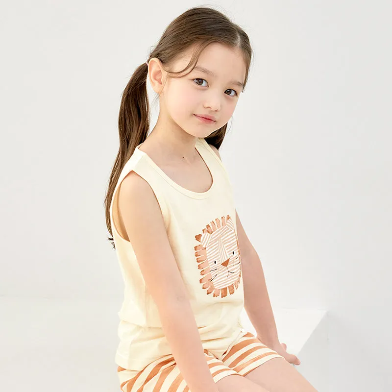 Organic Little Lion Sleeveless Set 2405U04