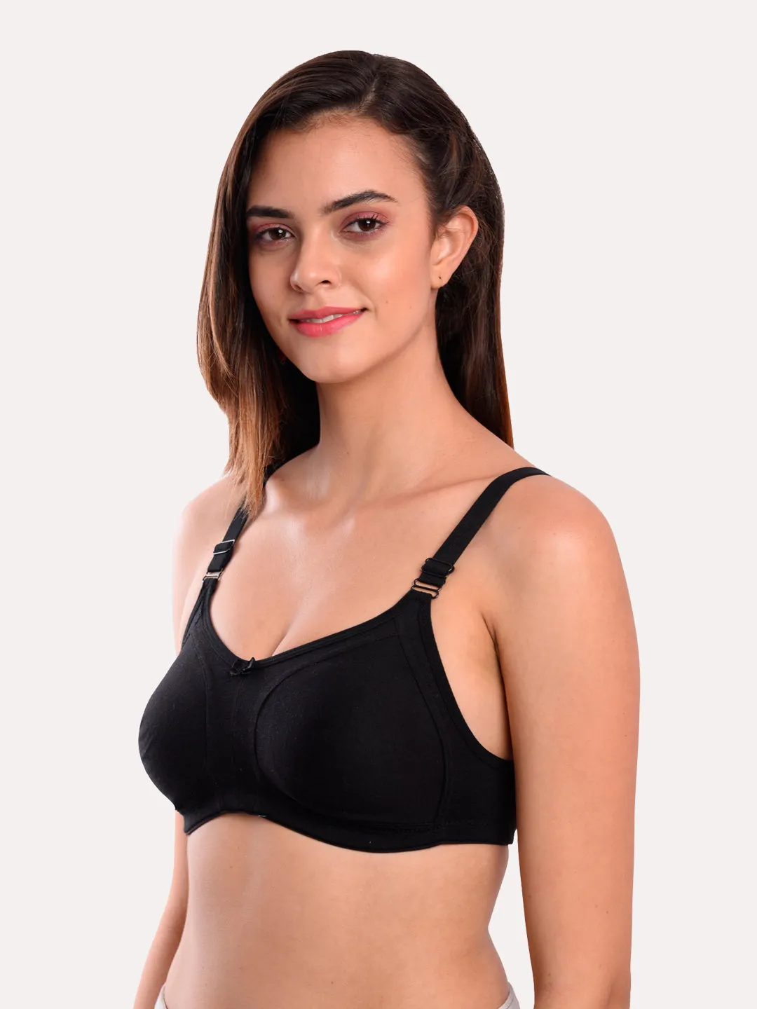 Pack of 3 Solid Non-Wired Non Padded T-shirt Bras