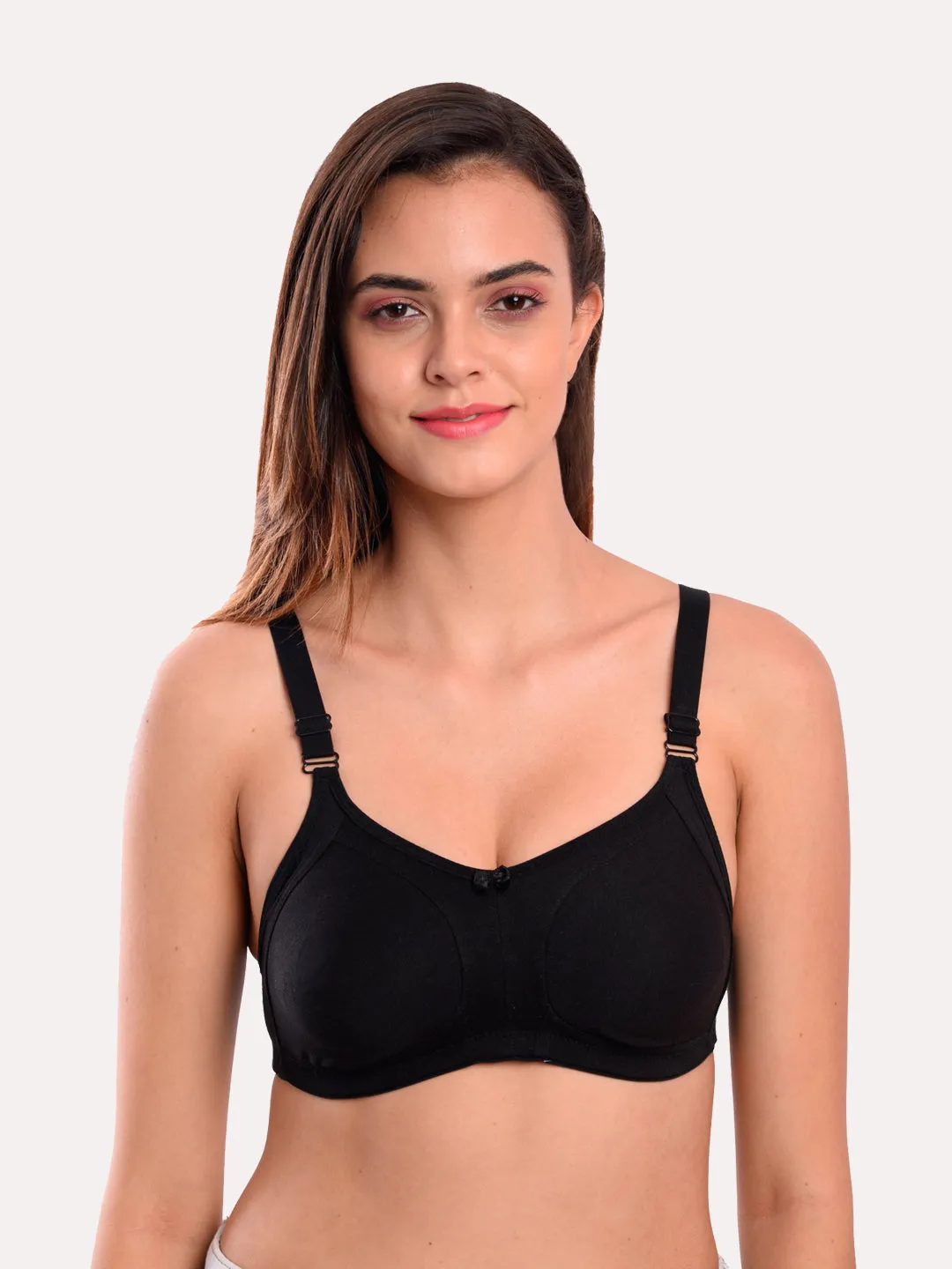 Pack of 3 Solid Non-Wired Non Padded T-shirt Bras