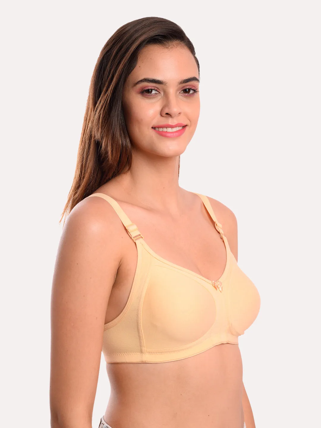 Pack of 3 Solid Non-Wired Non Padded T-shirt Bras
