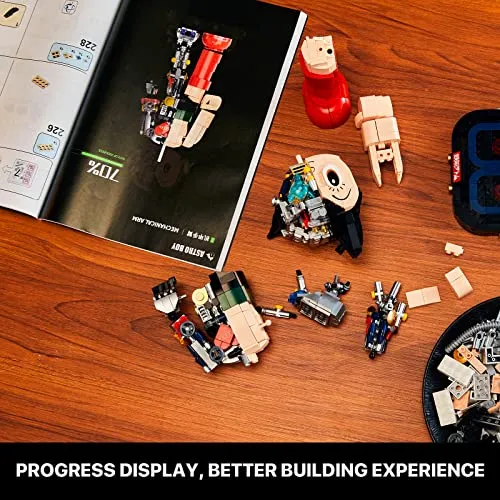 Pantasy Astro Boy Building Kit, Cool Building Sets for Adults, Creative Collectible Build-and-Display Model for Home or Office, Idea Birthday Present for Teens or Surprise Treat (1258Pieces)