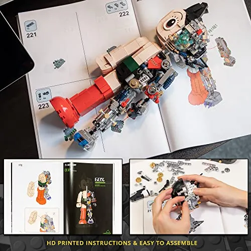 Pantasy Astro Boy Building Kit, Cool Building Sets for Adults, Creative Collectible Build-and-Display Model for Home or Office, Idea Birthday Present for Teens or Surprise Treat (1258Pieces)