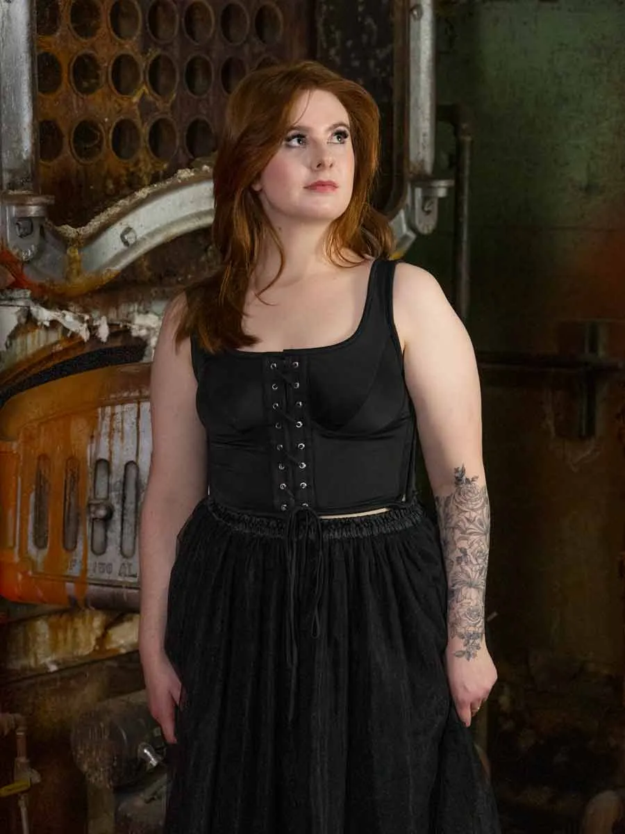 Paris Front Laced Corset Top