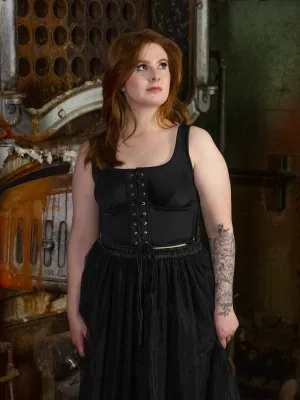 Paris Front Laced Corset Top