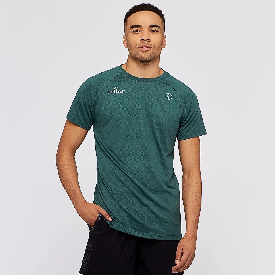 parkrun Milestone Men's T-Shirt 250 - Green