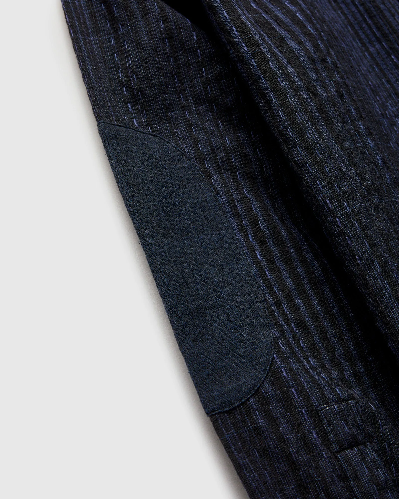 Patchwork Matty Overshirt in Iron Indigo Spacedye