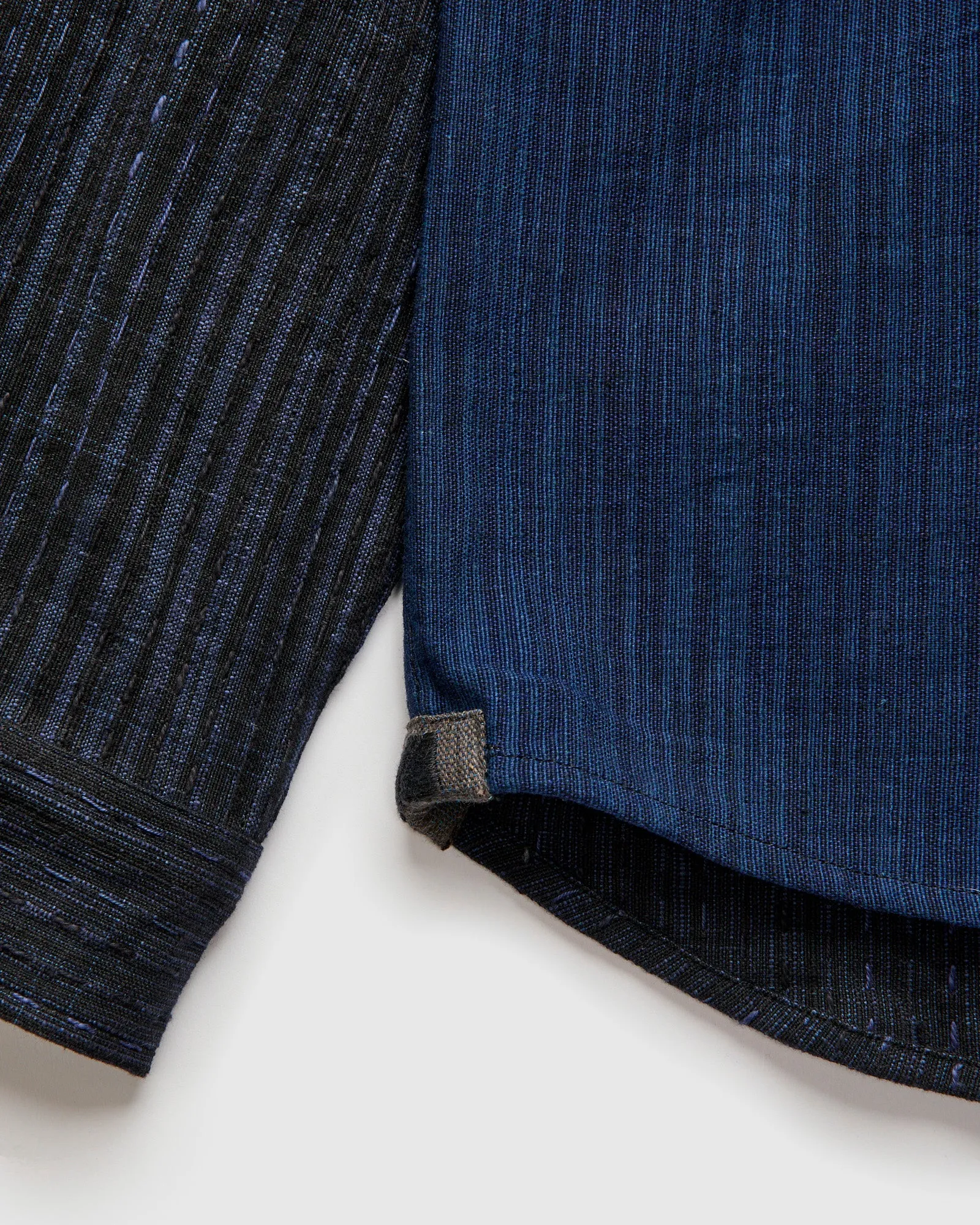 Patchwork Matty Overshirt in Iron Indigo Spacedye