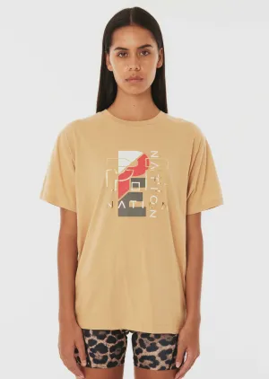 PE NATION Heritage Short Sleeve Tee - Sand