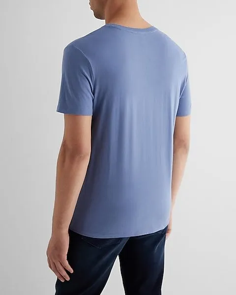 Perfect Cotton Crew Neck T-Shirt Royal Blue