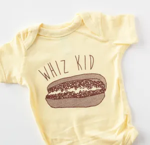 Philadelphia baby, Philly cheesesteak baby onesie, Whiz Kid baby bodysuit