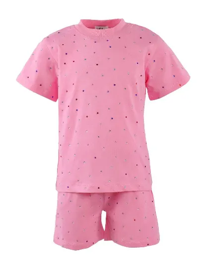 Pink Rainbow Gem Short Set