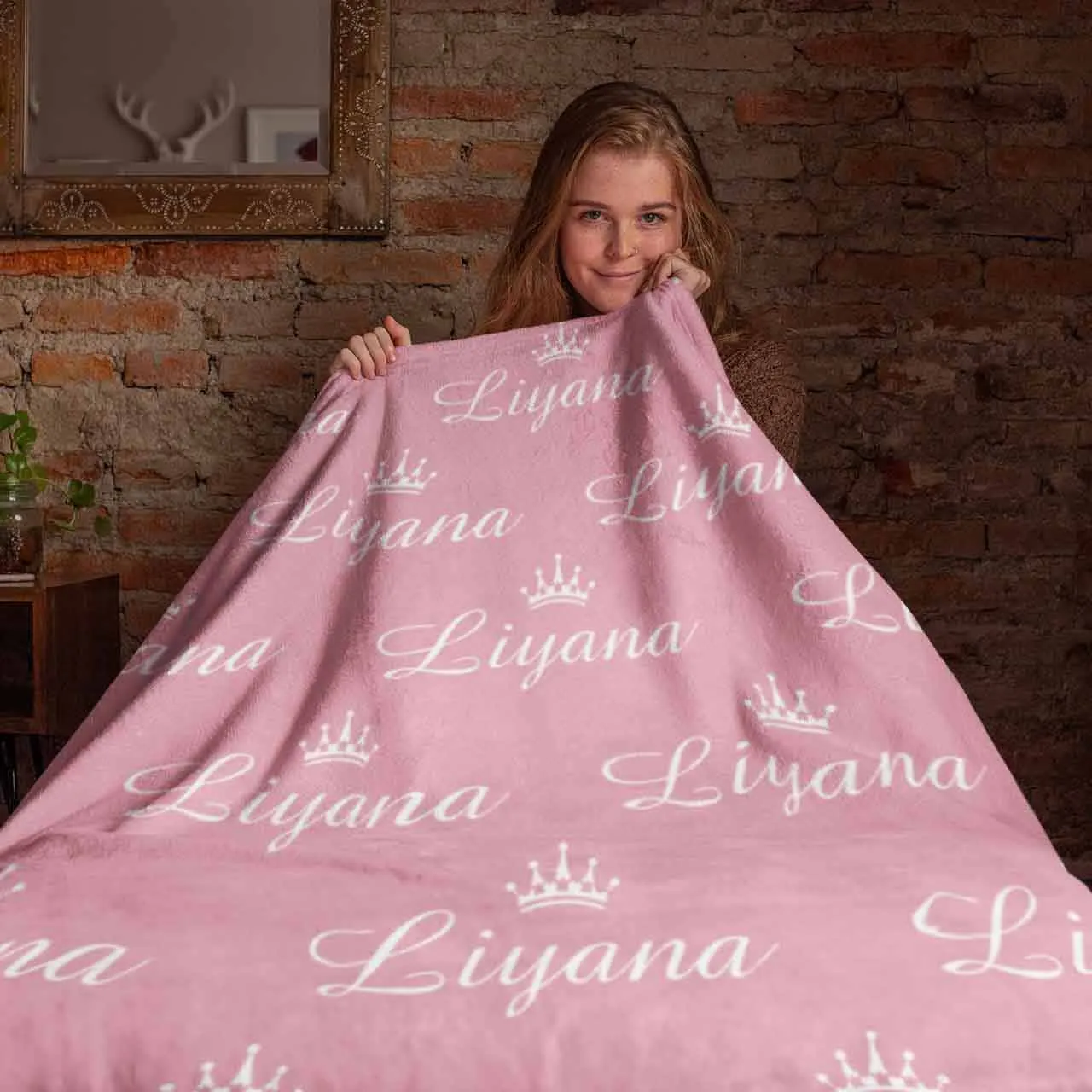 Pink Themed Personalised Cot Set