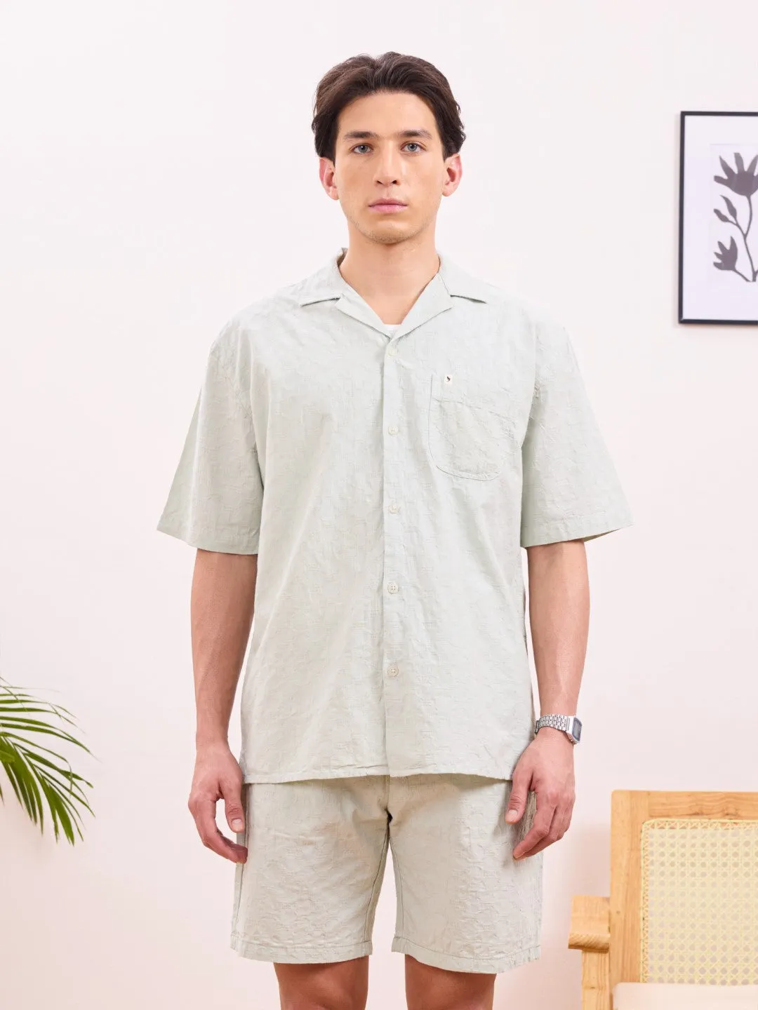 Pista Plain Cotton Resort Shirt