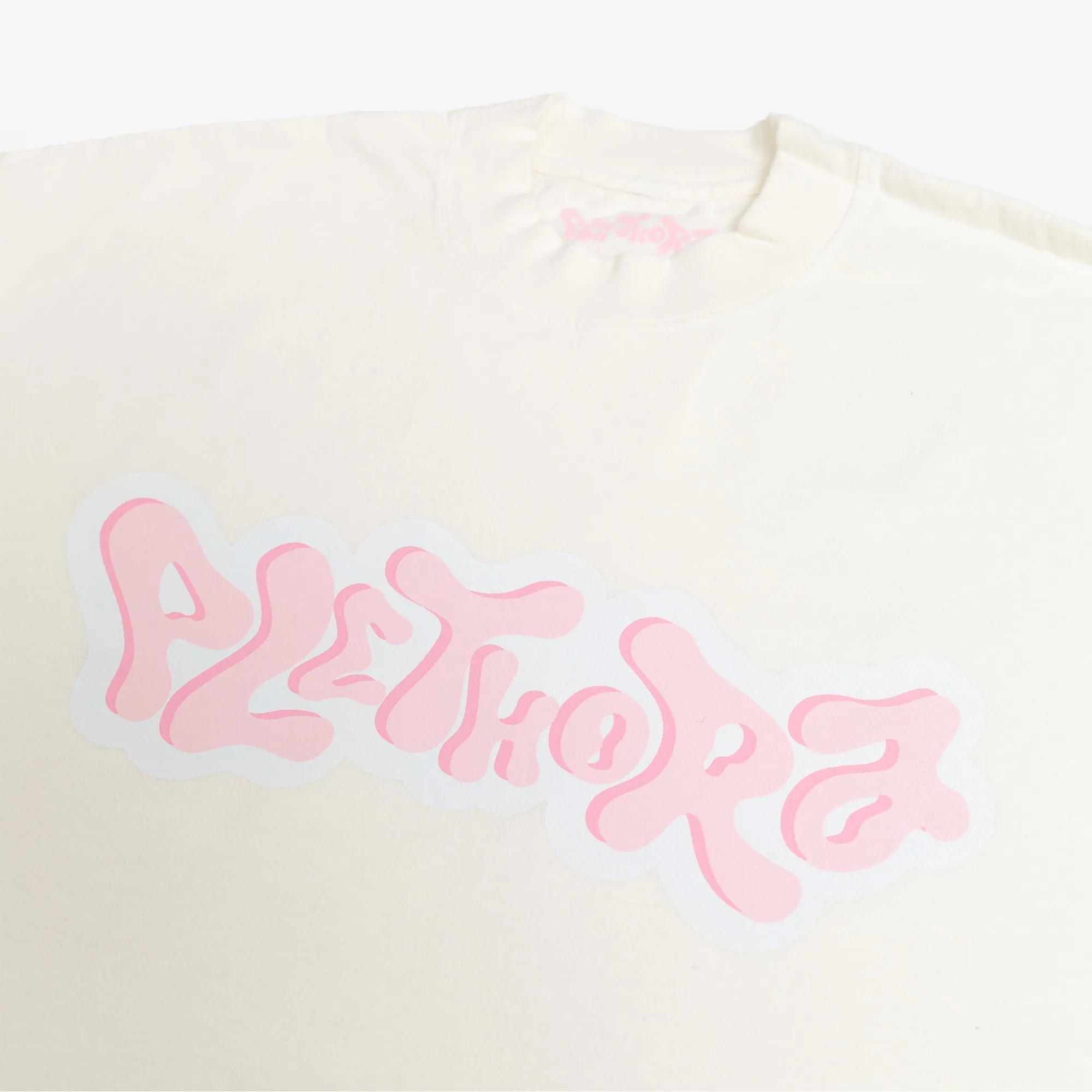 PLETHORA "Wave" Logo Tee - Guava