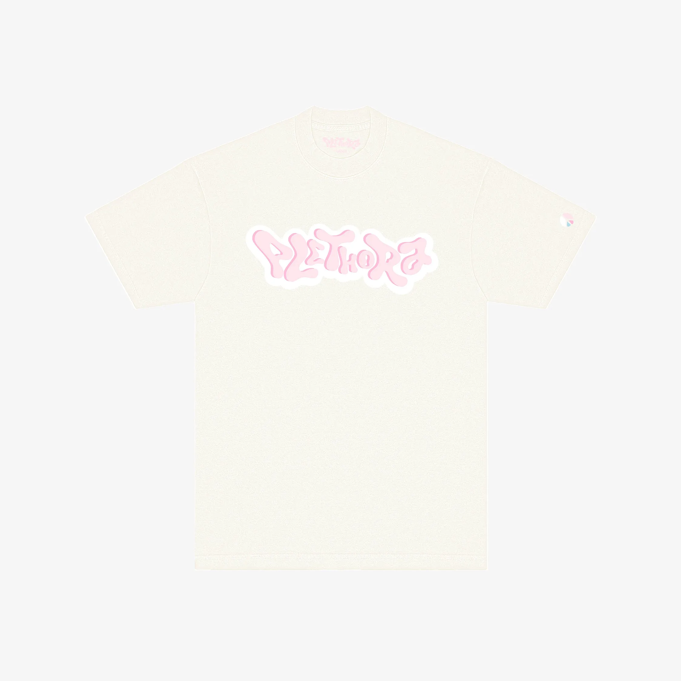 PLETHORA "Wave" Logo Tee - Guava