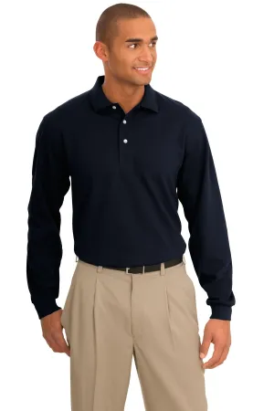 Port Authority Rapid Dry Long Sleeve Polo.  K455LS Classic Navy