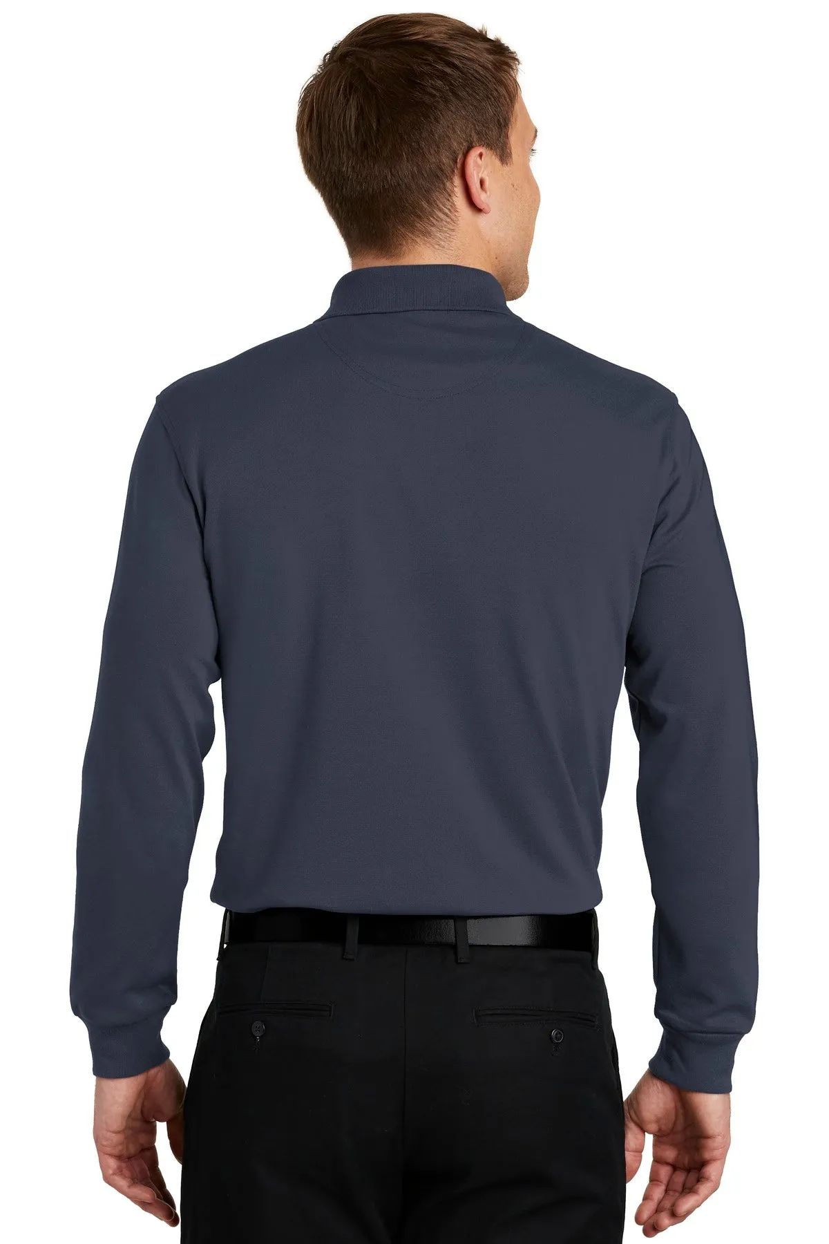 Port Authority Rapid Dry Long Sleeve Polo.  K455LS Classic Navy