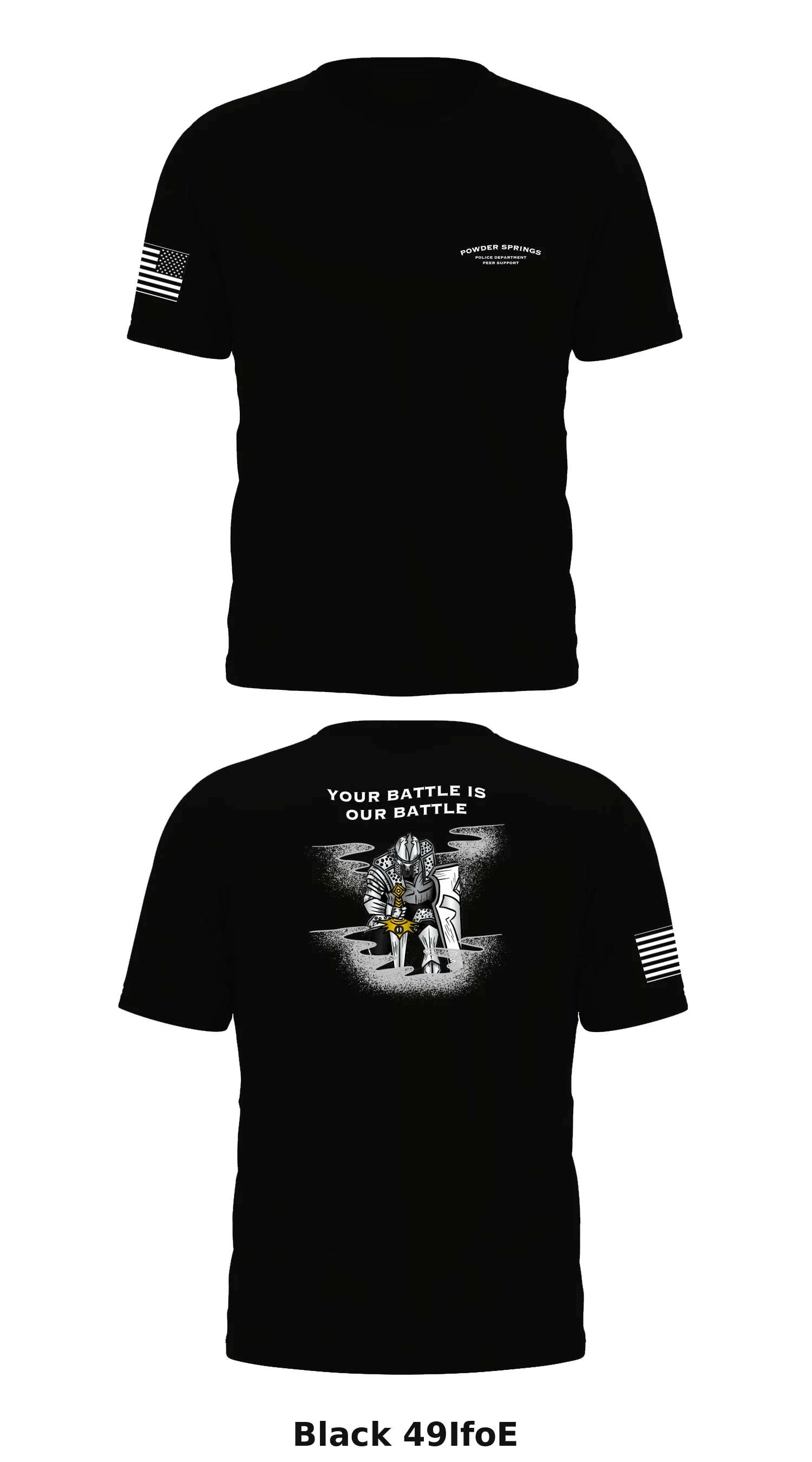 Powder Springs Police Department Peer Support Store 1 Core Men's SS Performance Tee - 49IfoE