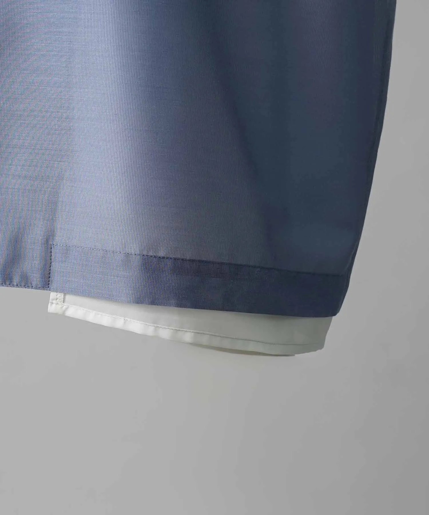Prime-Over Layered Sheer Short Sleeve Shirt