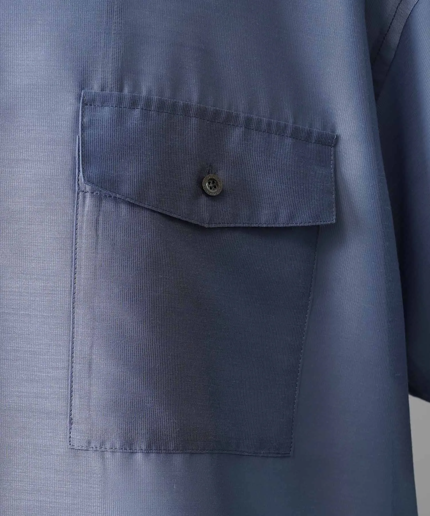Prime-Over Layered Sheer Short Sleeve Shirt