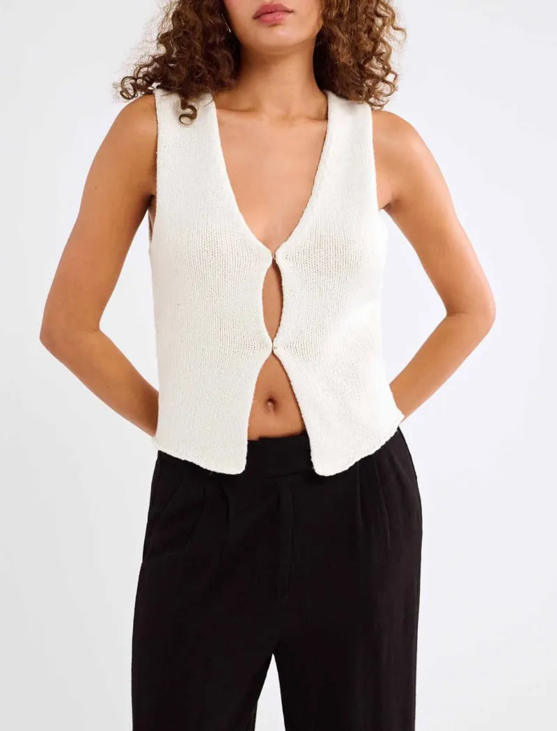 Prince Street Top | Ecru