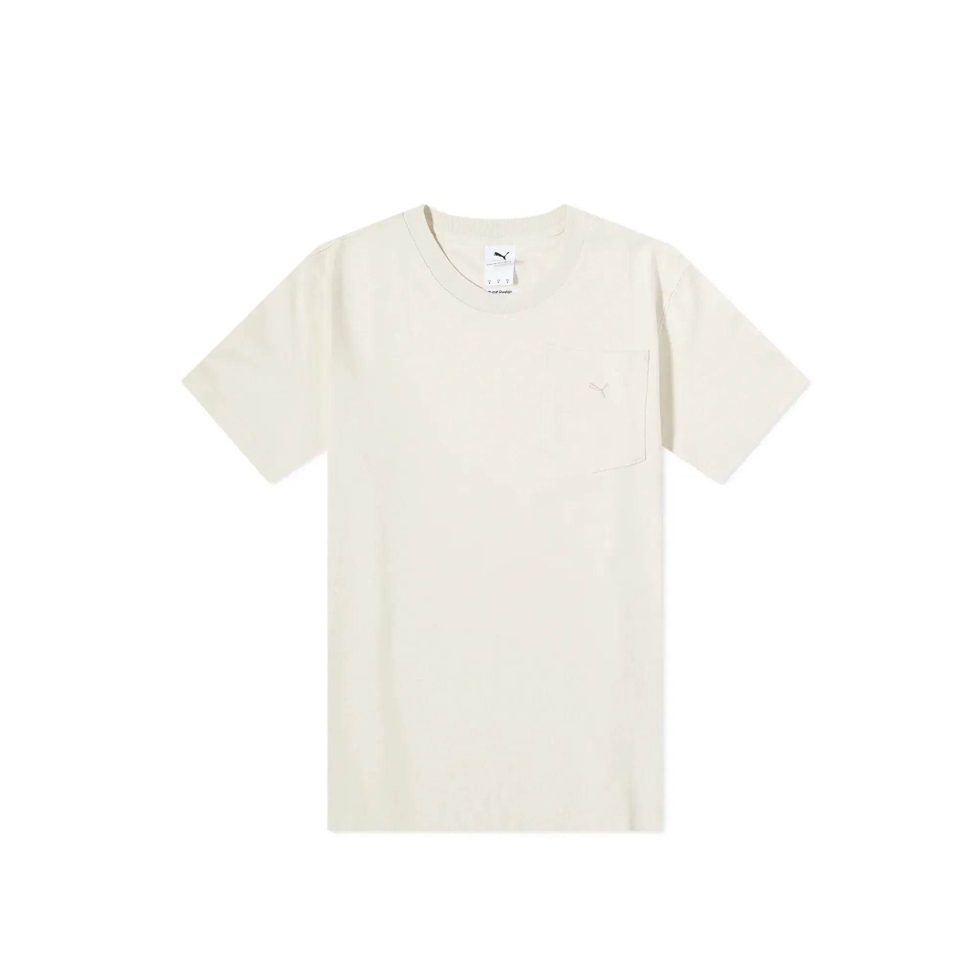 Puma Mens MMQ Pocket Tee 'Ivory Glow'