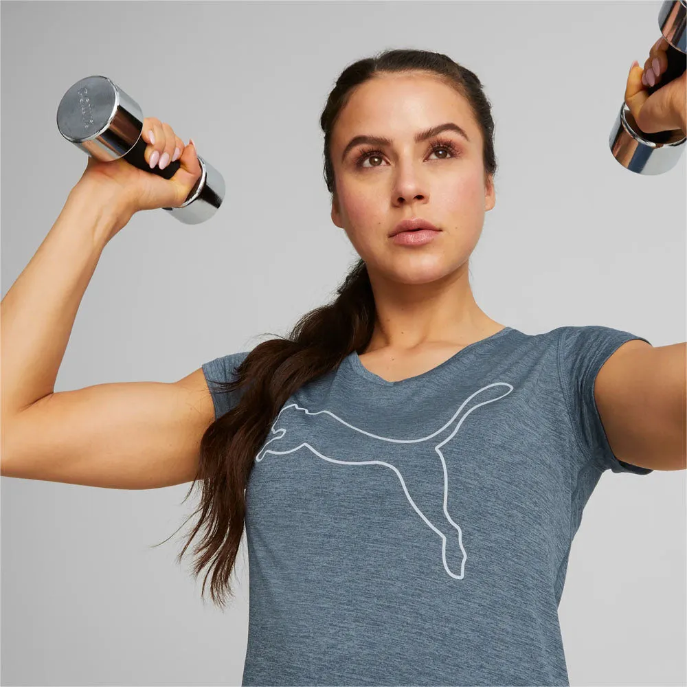 Puma Womens Favorite Heather Cat Training Tee