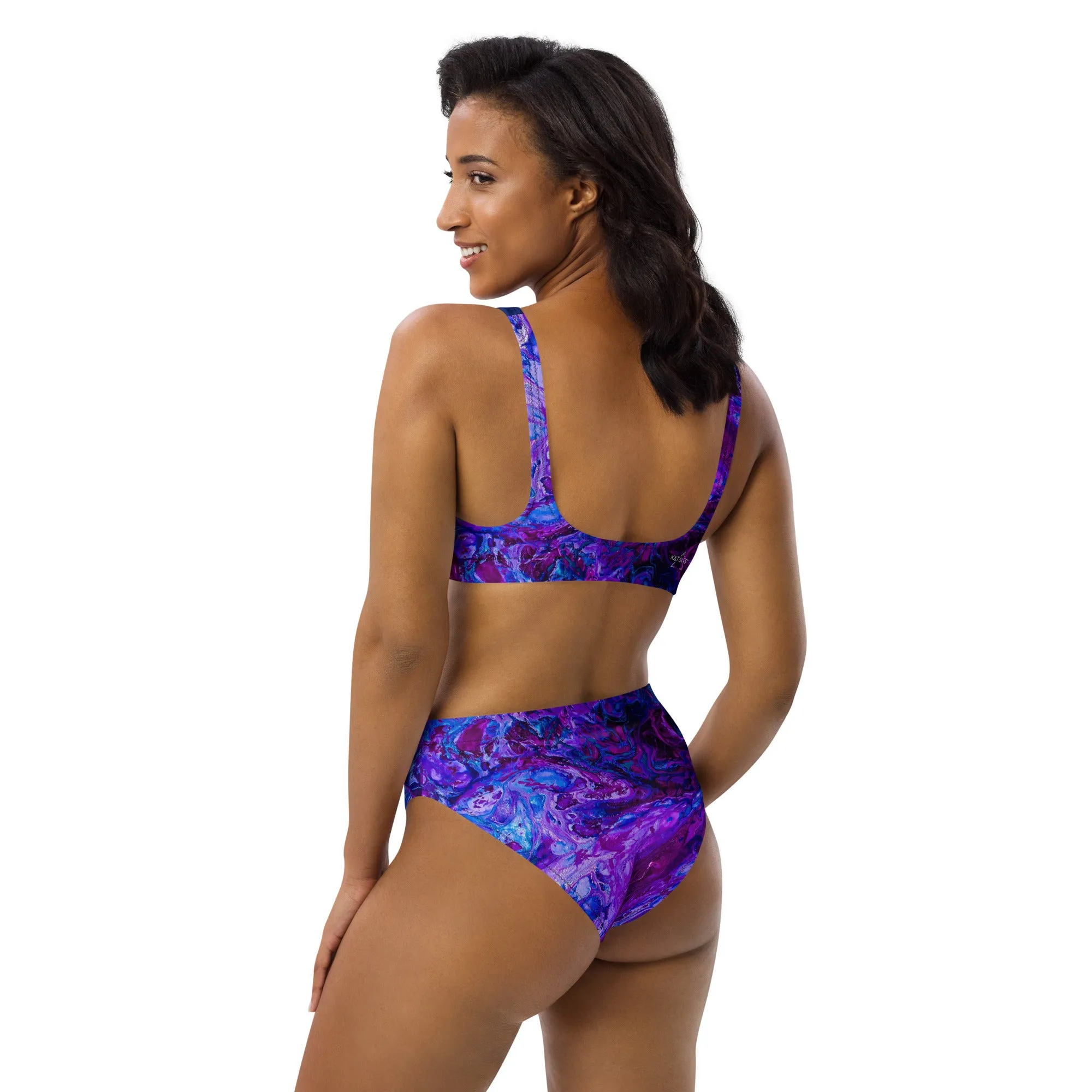 Purple Haze High-Waisted Bikini