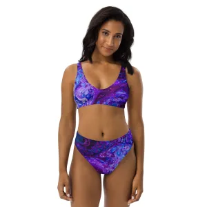 Purple Haze High-Waisted Bikini