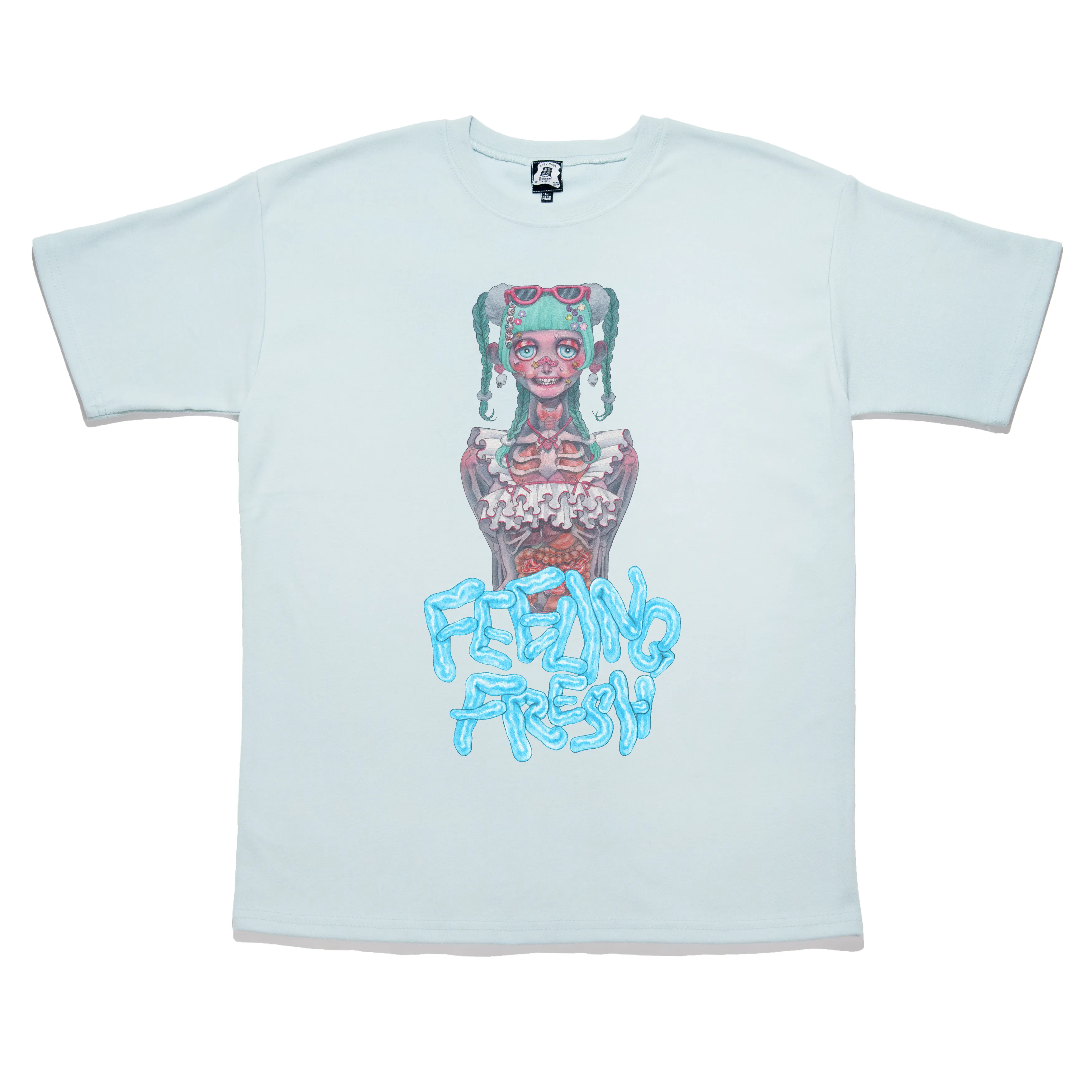 "Feeling Fresh" Taper-Fit Heavy Cotton Tee Mint