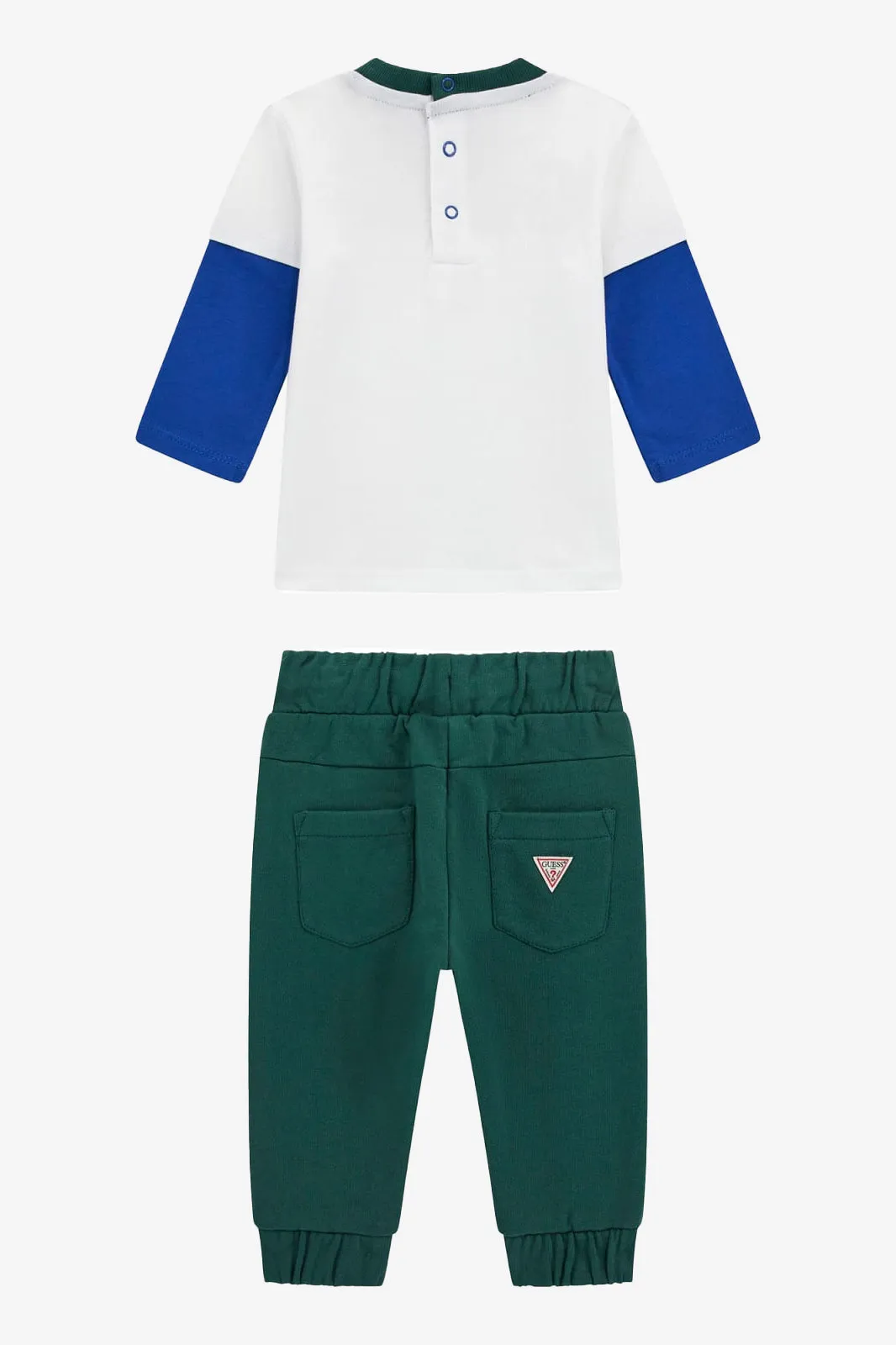 "Freddie" Blue & Green Bear Top & Joggers