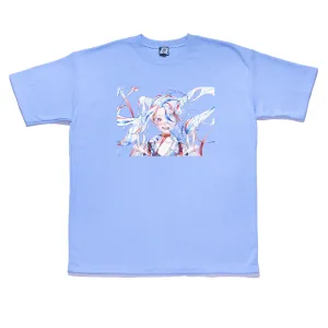 "Mint Fresh" Taper-Fit Heavy Cotton Tee Sky Blue