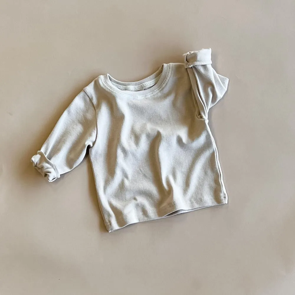 Reese Solid Tee | Beige