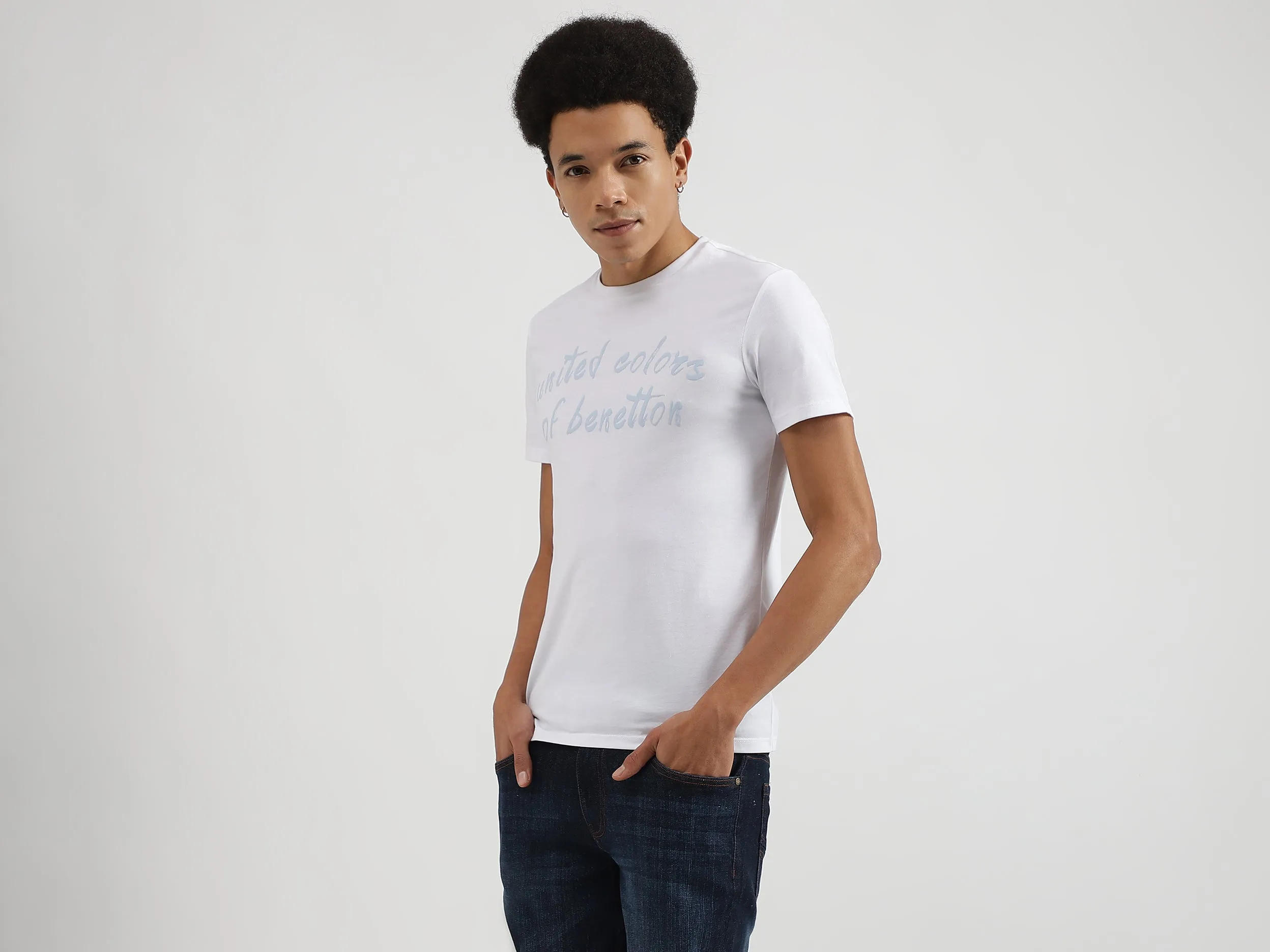 Regular Fit Round Neck Printed T-Shirts