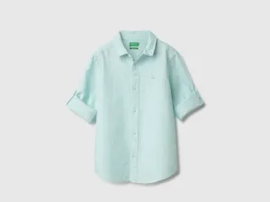 Regular Fit Spread Collar Solid Shirts