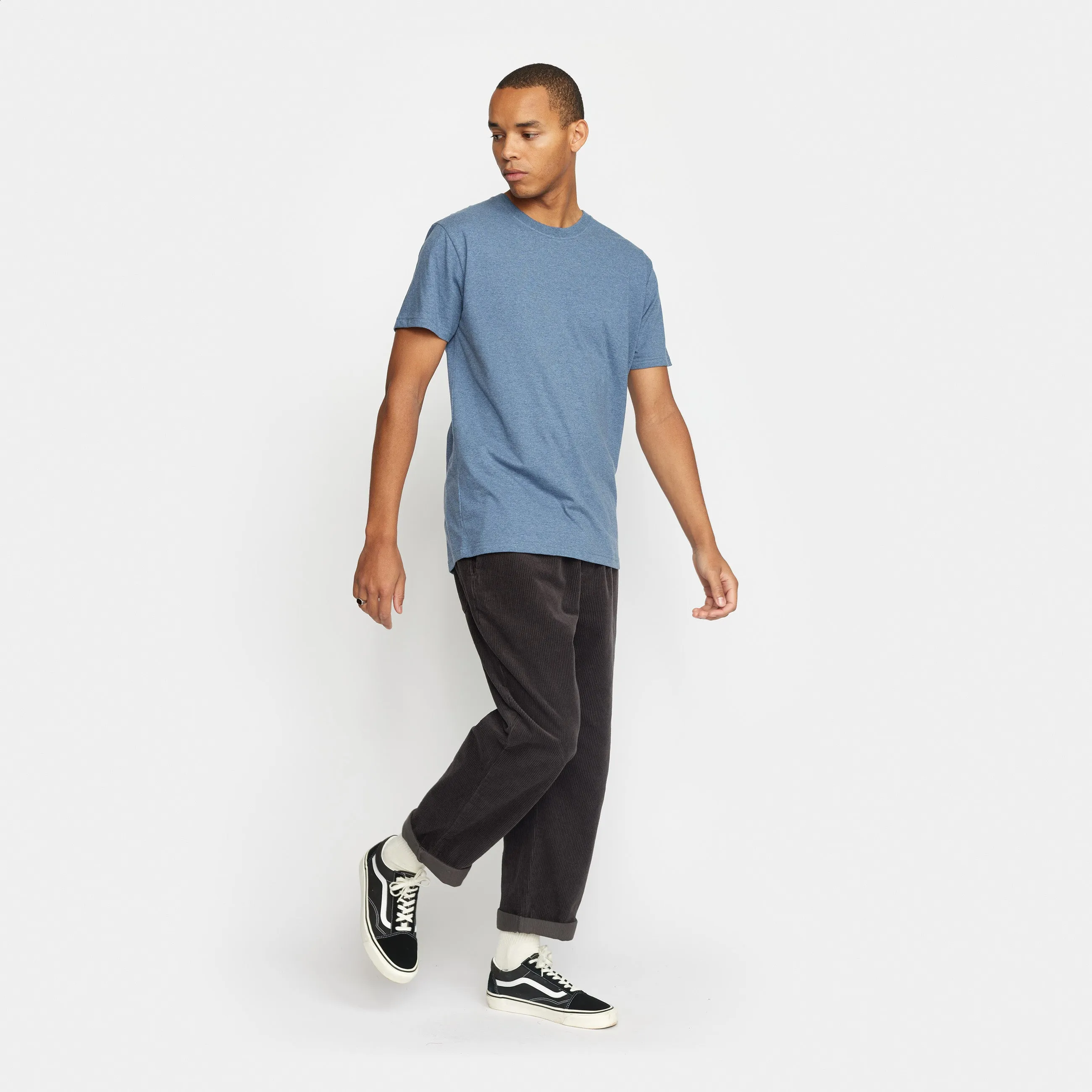 Regular T-shirt / 1051 - Darkblue-melange