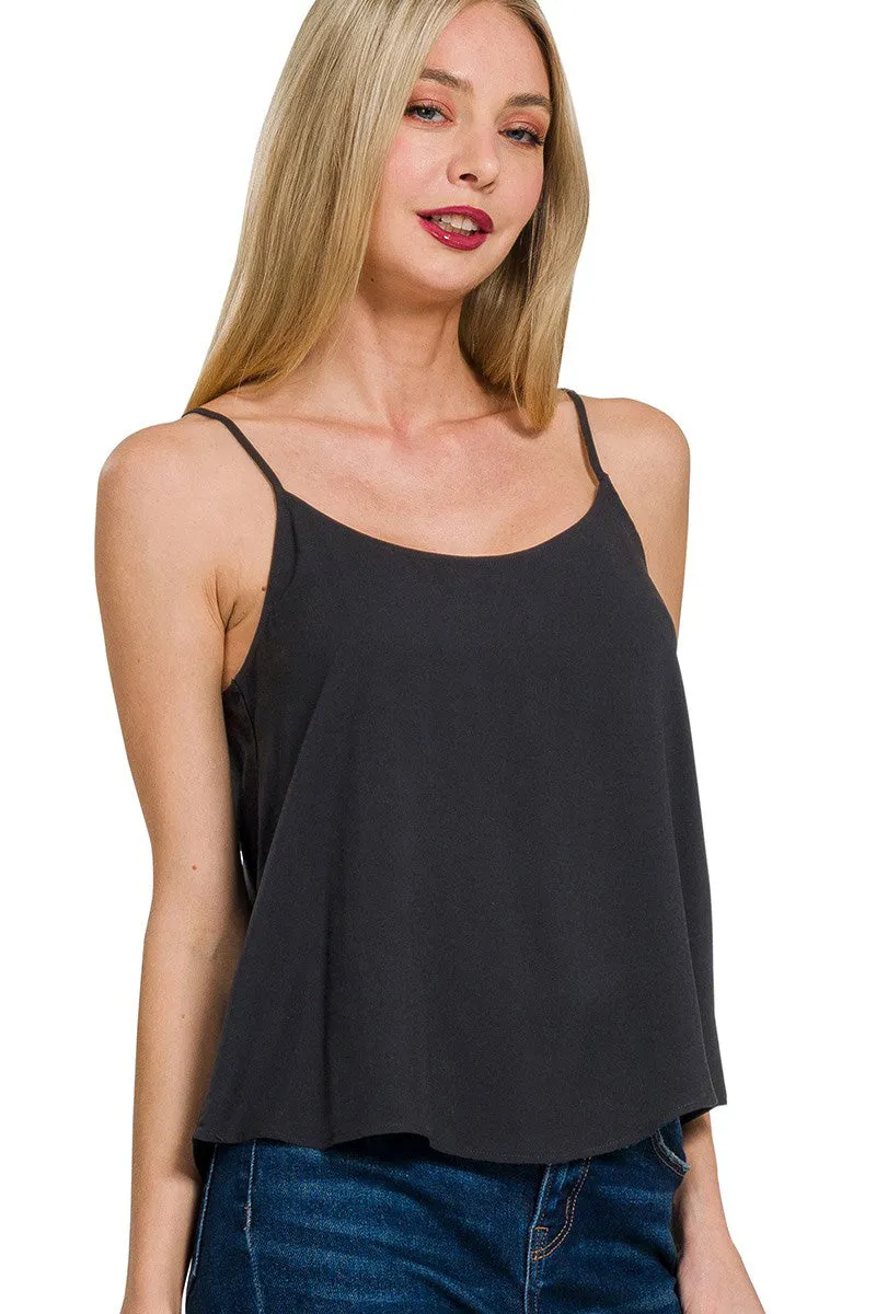 Relax and Flow Woven Cami & Pants Set with Pockets |S-L