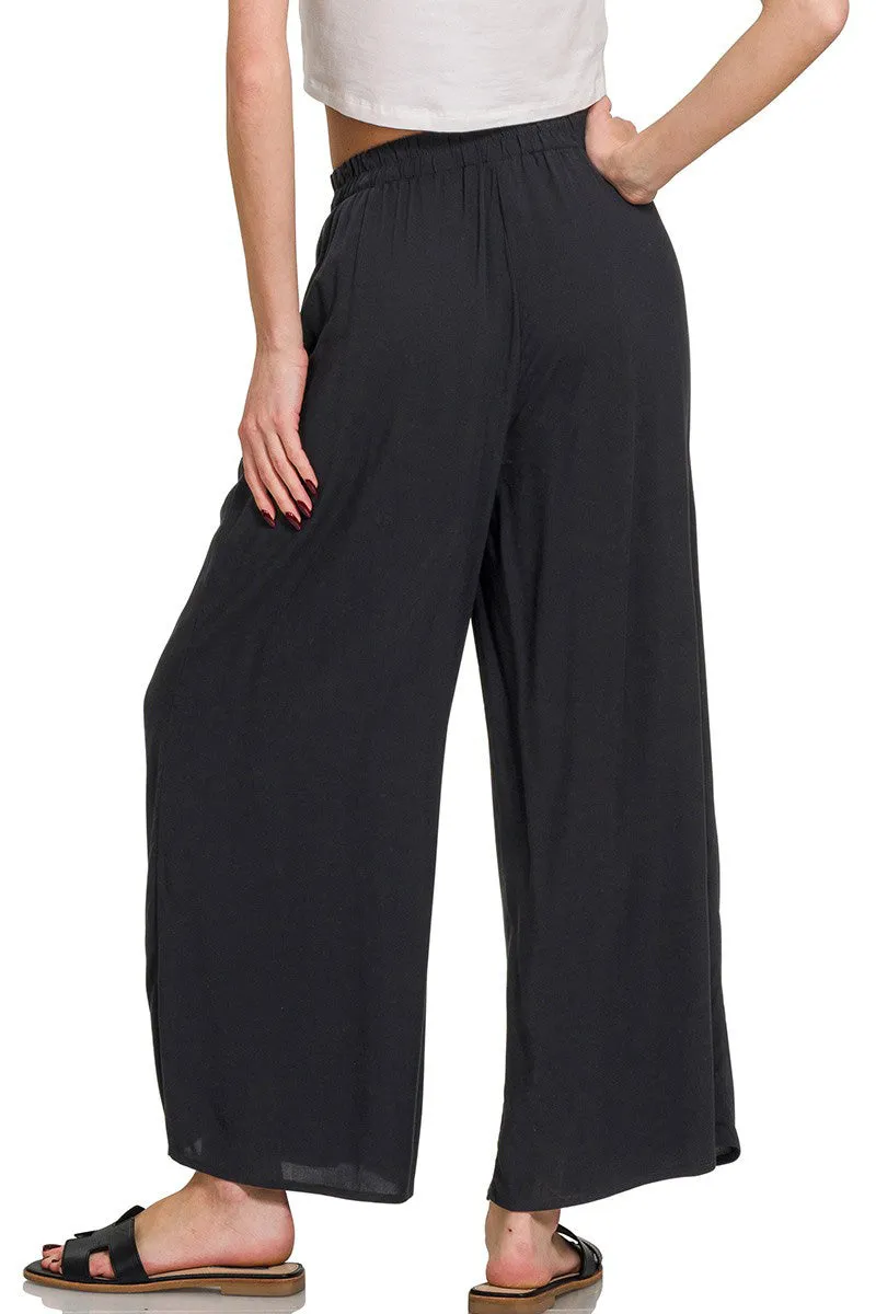 Relax and Flow Woven Cami & Pants Set with Pockets |S-L