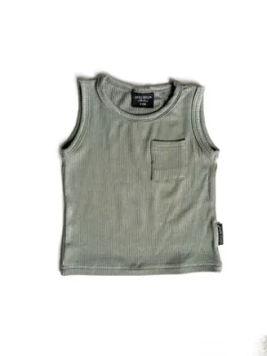RIBBED TANK - FERN