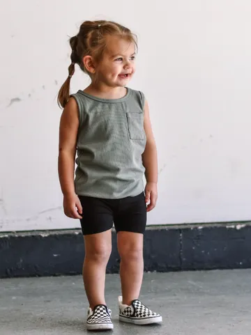RIBBED TANK - FERN