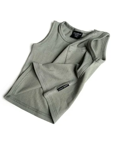 RIBBED TANK - FERN