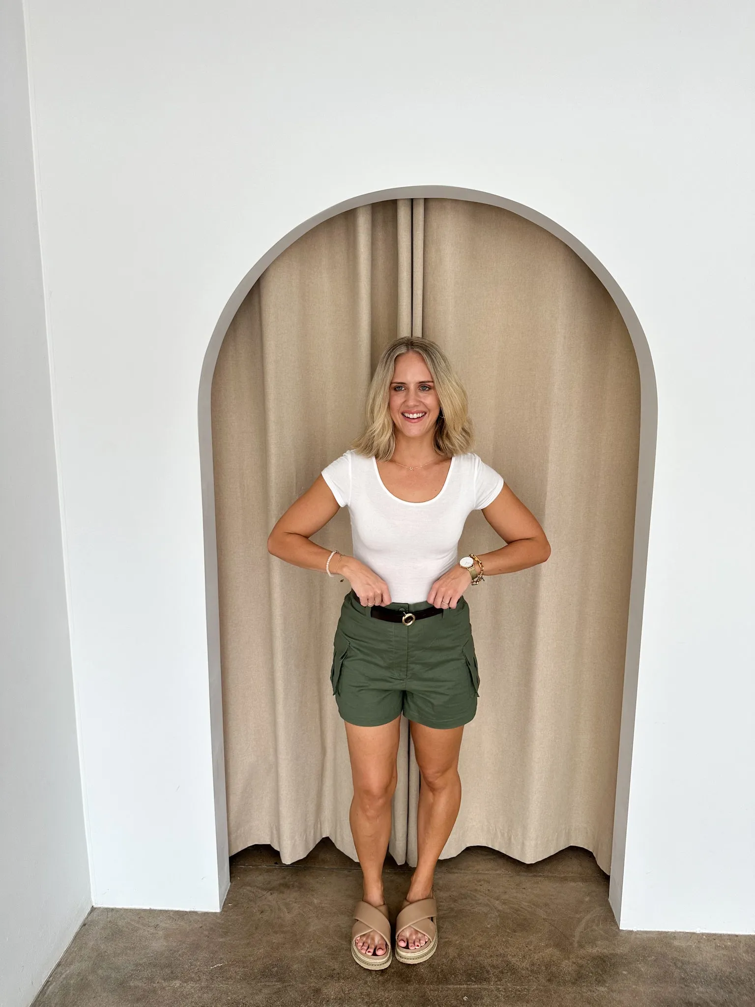 Riley Shorts -Khaki green
